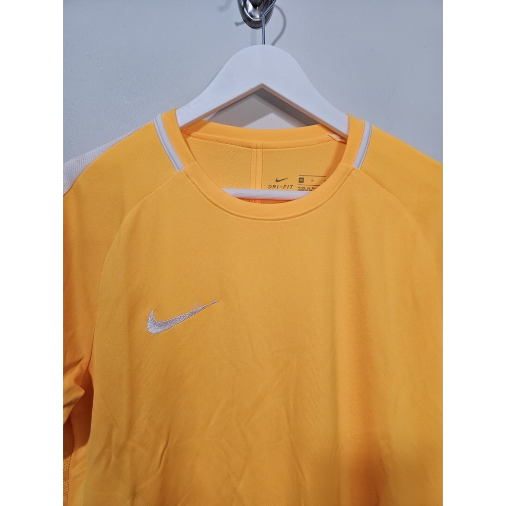 Nike Dry Academy Shirt Men Medium Orange Soccer Futbol Mesh Back Athletic 832967 - Picture 2 of 9